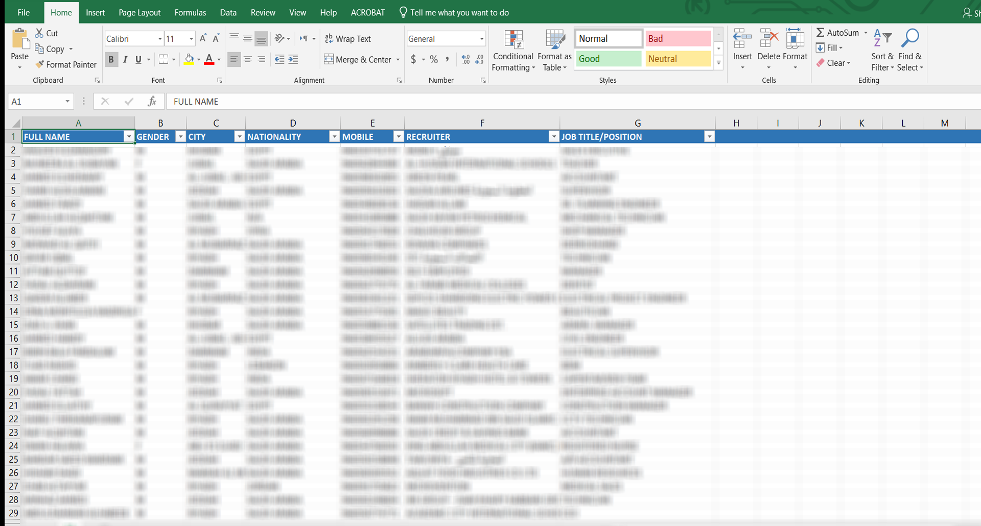 Picture of UAE mobile number database